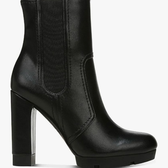 Bar III Sleek Black Heeled Boots Size 10 - Picture 14 of 16